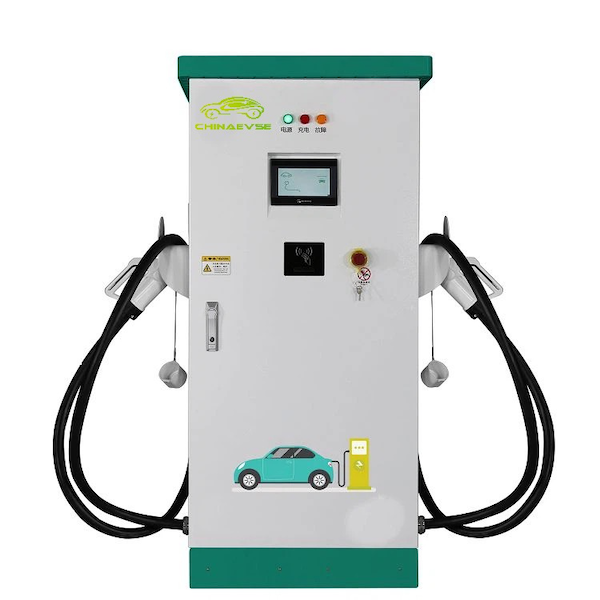 Pistoles de càrrega doble de 120 kW DC Fast EV Charger-3