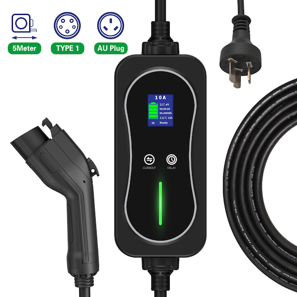 2.2KW 6A 8A 10A Type 1 Portable EV Charger-1