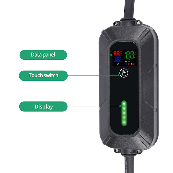 22KW 3Phase 10A ទៅ 32A Switchable Portable EV Charger-2