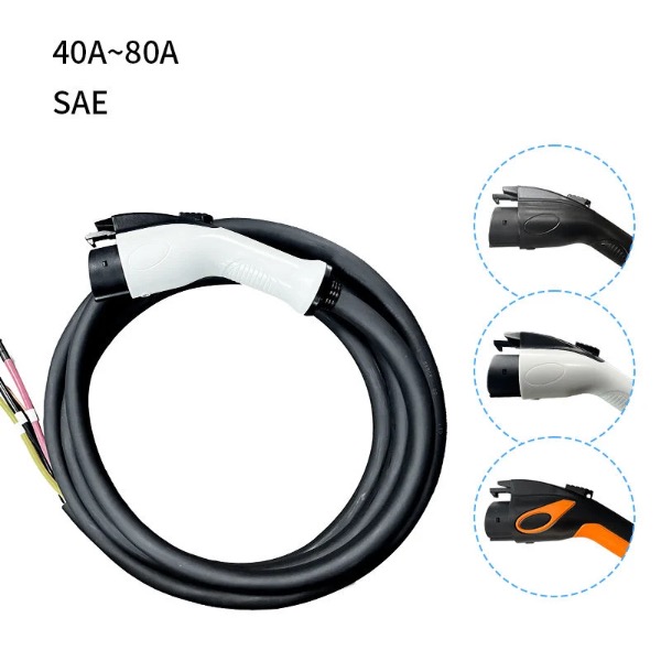 32A_40A_48A_80A SAE J1772 Typ 1 Ladekabel-1