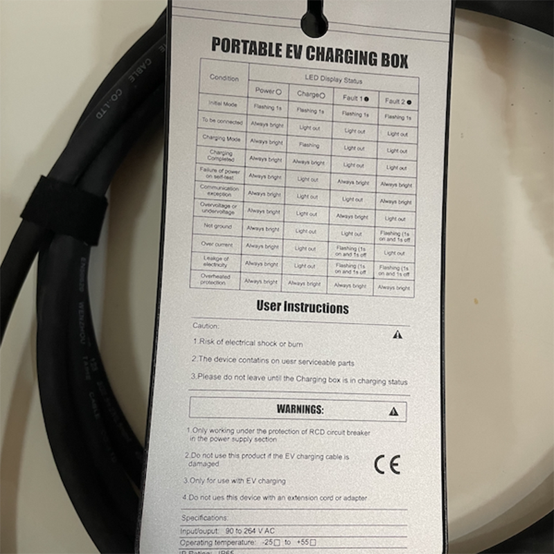 7KW 32A ʻAno 1 Portable EV Charger-2