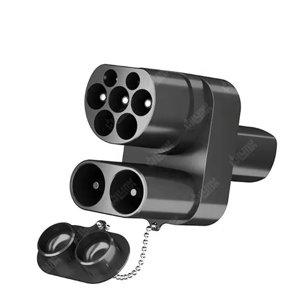 CCS2+Type2 To Tesla DC EV Adapter-1