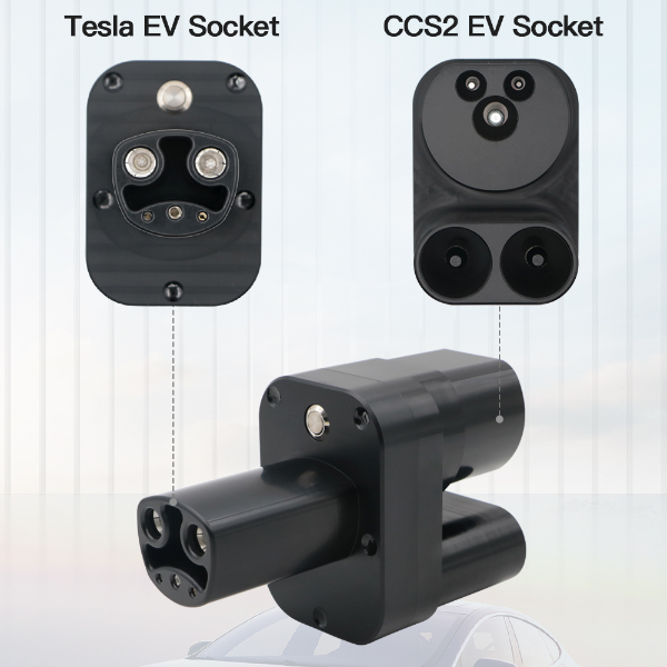 CCS2 į Tesla DC EV adapterį