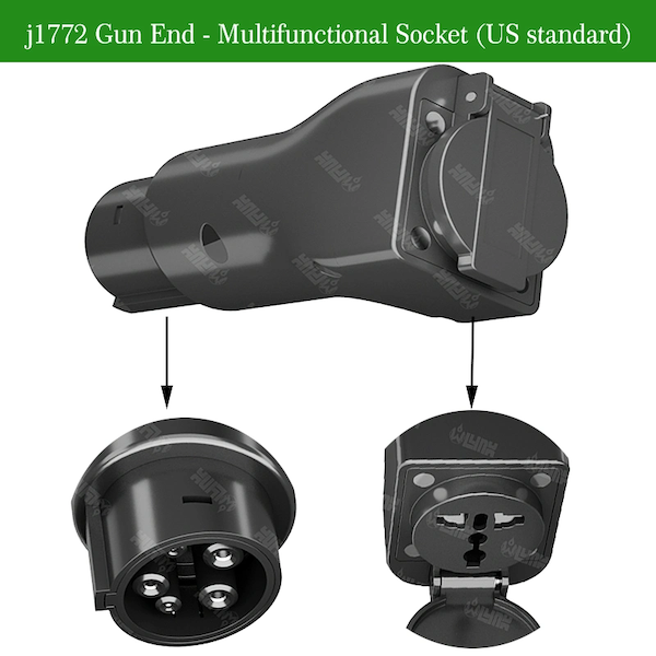 Adaptateur de sortie de décharge EV 5kw-11kw J1772 V2L