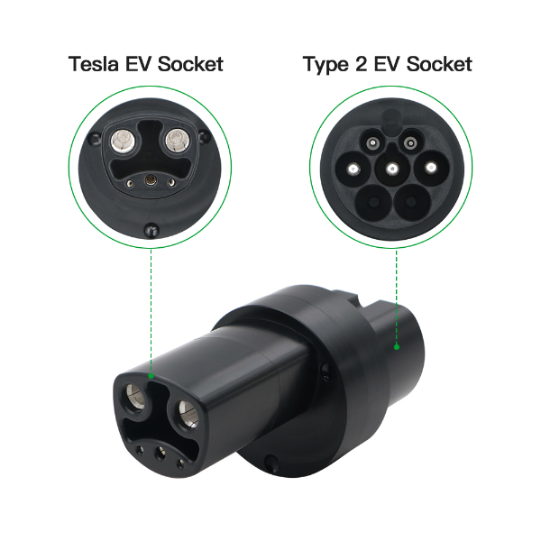 Pịnye 2 na Tesla AC EV Adapter